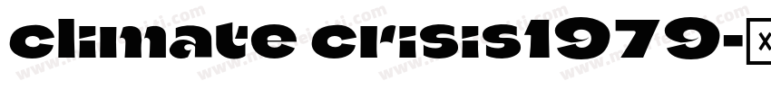 climate crisis1979字体转换